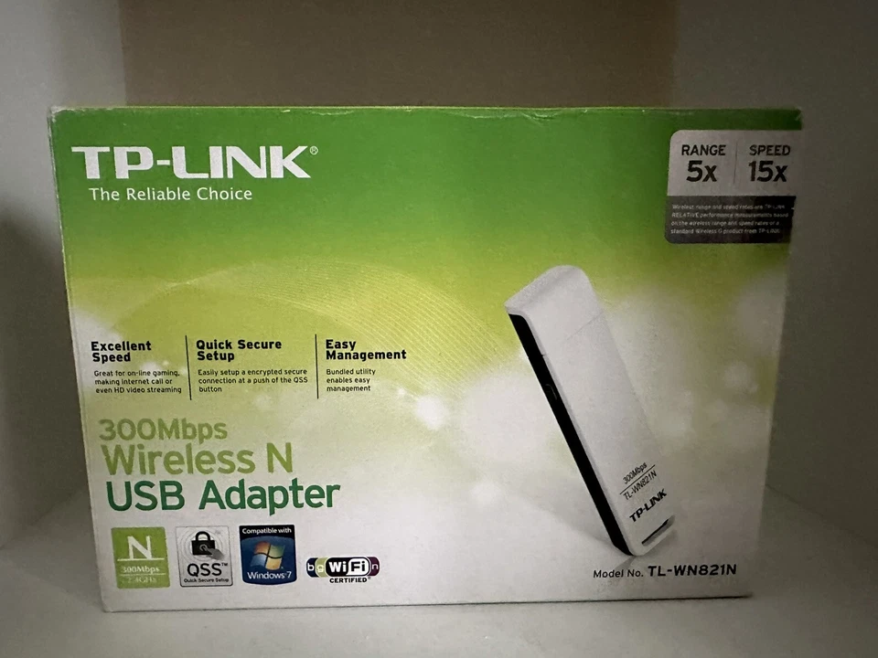 TP-Link TL-WN821N TP-Link TL-WN821N 300Mbps Wireless N USB Adapter 2ghz 20dbm - Image 1 of 1