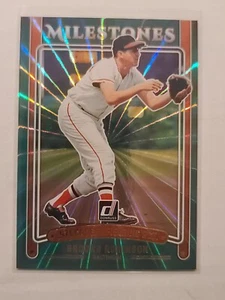 2025 Donruss Milestones Insert Brooks Robinson #8 Green Laser Parallel Orioles - Picture 1 of 2