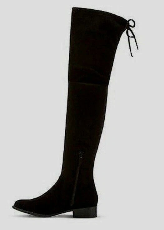MERONA WOMEN'S GISELA OVER THE KNEE BOOTS US SIZE 8, BLACK *DISTRESSED PKG - Image 1 of 1