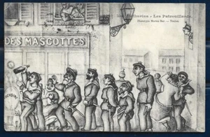 CPA -- NOS MATHURINS LES PATROUILLARDS. 321.J* 1907 gelaufen - Bild 1 von 1