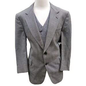 Mens Gray Kuppenheimer Premier Wool Blazer Nailhead Sport Coat Jacket Size 46 R