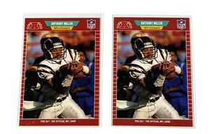 (2) 1989 Pro Set #363 Anthony Miller 14.8 TD Error & Corrected - Picture 1 of 2