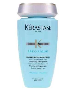 KERASTASE SPECIFIQUE BAIN RICHE DERMO-CALM 250ML HYPOALLERGENIC SOOTHING SHAMPOO - Picture 1 of 2