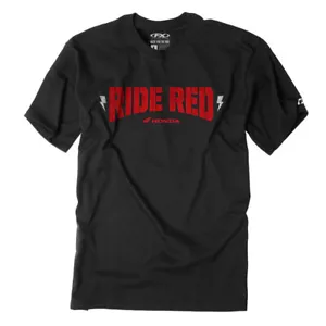 HONDA RIDE RED BOLT MEN'S T-SHIRT / BLACK (M) - Picture 1 of 1
