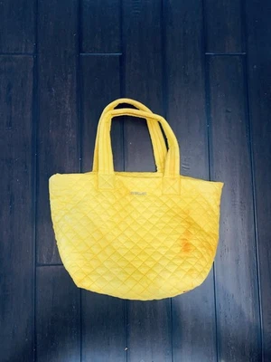 STAINED MZ Wallace Sutton Deluxe Yellow Sunflower Quilted Satchel Crossbody Bag - Image 1 of 4