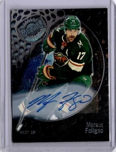 Marcus Foligno Silver FX Auto #20 2022-23 Skybox Metal Universe - Picture 1 of 2