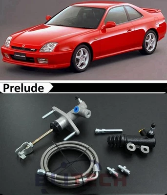 Kit de línea de embrague esclavo, cilindro maestro y acero inoxidable para Honda Prelude 1992-2001 Foto 1 de 4