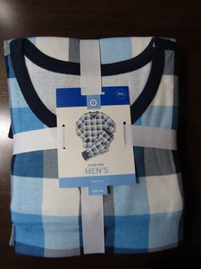 Neu im Karton Family Sleep 2-teiliges Set blau kariert Herren Schlafanzug Gr. XXL - Bild 1 von 3