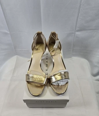 Alex Marie Belinda Tacón Dorado Suave Talla 7 Foto 1 de 4