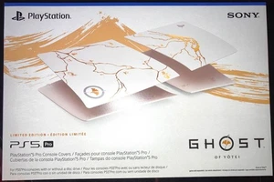 PlayStation 5 Pro Console Covers Ghost of Yotei Gold LE Face Plate Console Cover - Picture 1 of 2