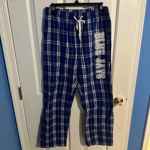 Pantalones para dormir Elizabethtown E-Town Blue Jays azul talla pequeña ligeramente usados para mujer/hombre - Imagen 1 de 3