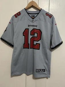 Maglia Nike Tom Brady grigia Tampa Bay Buccaneers leggenda invertita ragazzo taglia large - Foto 1 di 6