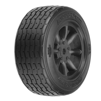 PROTOform VTA Front Tire 26mm Mounted Black Wheel PRM1014018 RC Tire - Image 1 of 4