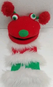 Monster Handpuppe The Puppet Company Sockel gestrickt gestreift (G) - Bild 1 von 3
