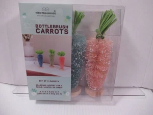 Kirkton House Pascua Temporada Cepillo Botella Zanahorias Decoración del Hogar, Paquete de 3 (x2) NUEVO - Imagen 1 de 1