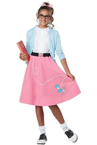 California Costume 50'S Poodle Skirt Child Girls Accessory Halloween Dress 00628 - Picture 1 of 4