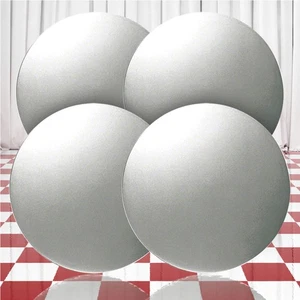Brushed Aluminum Center Caps for 1992-1999 GMC C/K 16" Wheel (QTY: Four) - Picture 1 of 2