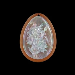 Flor tallada lirio flor mop cuentas de diseñador GM052007 - Imagen 1 de 4