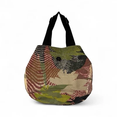 Bolso de Mano Circular Kipling Ryne Estampado Follaje Grande Algodón Lona y Bolsa Foto 1 de 4