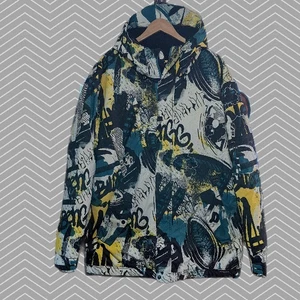 Men's BILLABONG HIP HOP SORIENT SERIES ~ GRAPHIC Y2K WINTER JACKET ~ sz XL - Picture 1 of 6