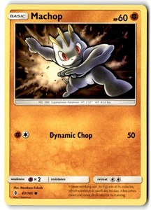 2017 Sun & Moon - Guardians Rising Machop #63 Basic/Common - Picture 1 of 2