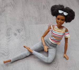 BLACK AA BARBIE MADE TO MOVE DOLL + JOINTED FLEXIBLE ARTICULATED LIMBS - Picture 1 of 2