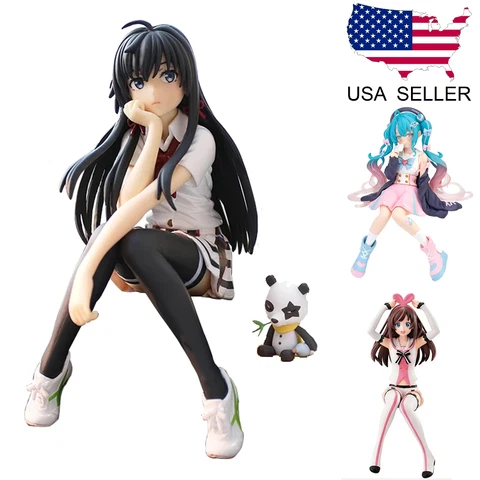 Anime Sexy Figure Vtuber Beauty Beach Girl PVC Toy Doll Model Hentai Idol Statue Cover