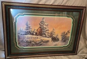 Home Interior Pferde und Schlitten Winterlandschaft - Bild 1 von 3