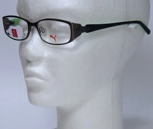PUMA PU15266 Titanium BR Men Designer Eyeglasses Frame 51◻16-130 - Picture 1 of 4