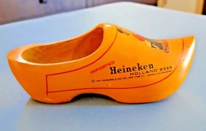 Vintage Imported Heineken Holland Beer Dutch Wooden Shoe - Picture 1 of 7