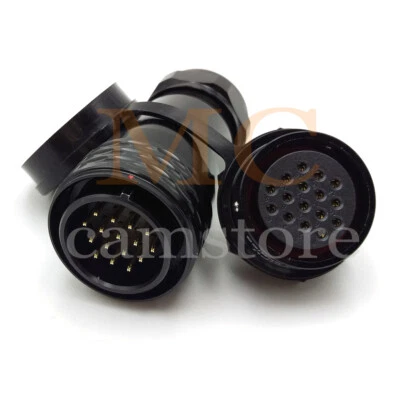 SA28 16Pin Waterproof IP68Panel Mount Aviation Plugs and Socket Cable Connectors - Image 1 of 4
