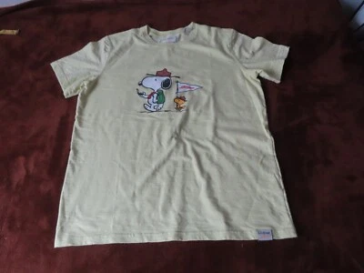 Camiseta LL Bean x Peanuts Niño Niño Adolescente XL 18 Snoopy Woodstock Amarillo/Verde Foto 1 de 4