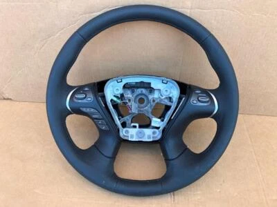 Conjunto de volante de cuero negro Infiniti QX60 2014-2017 fabricante de equipos originales 484309NA1A Foto 1 de 4