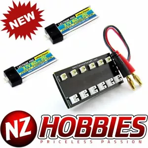 Batería Lipo Combo Lectron 1S 3.7V 160mAh 35C (2 piezas) con placa de carga paralela - Imagen 1 de 1