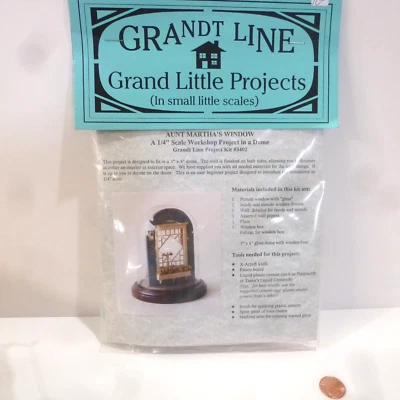 Grandt Line Kit -Aunt Martha's Window  1/4" SCALE PROJECT KIT FOR SMALL DOME - Image 1 of 4