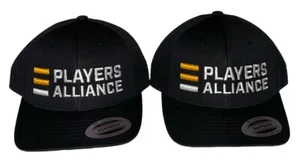 Lote De 2 Sombreros Oficiales MLB Players Alliance Juveniles Ajustables Snapback Negros - Imagen 1 de 4