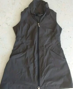 Anatomie Delaney Long Layering Full Zip Pocket Stretchy Travel Vest Gray XS - Picture 1 of 12