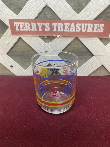 Vintage SEC Southeastern Conference Football Glass, Pre 1990 -Only 10 Teams Cover