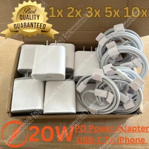 20W Ungrade Super Fast Charger Type C For iPhone 14 13 12 11Pro Max Xs XR X Lot - Picture 1 of 15