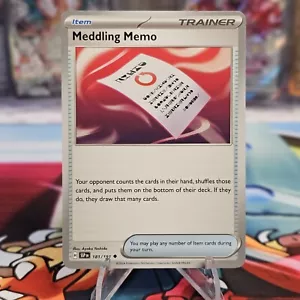 Memo di ingerenza 181/191 - Non Holo - Scintille Urgenti - Pokemon TCG - NM/M - Foto 1 di 2
