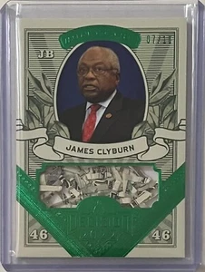 CAROLINA REP.JAMES CLYBURN #/D 7/10 2022 DECISION SHREDDED MONEY RELIC CASH CARD - Picture 1 of 2