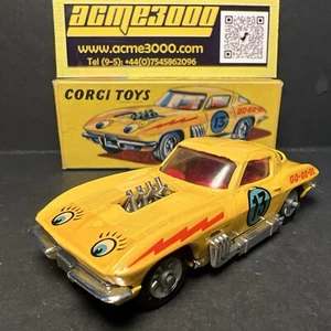 Juguetes Corgi 1967-69 - Chevrolet Corvette Stingray 337 - huesos perezosos - caja original - Imagen 1 de 18