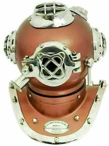 Antique Boston Diving Scuba SCA US Navy Mark V Marine Divers Deep Helmets Decor - Picture 1 of 4