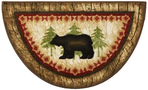 Cozy Cabin CC5275 Birch Bear Non Skid Rug 19"x31" Wedge Brown - Picture 1 of 4
