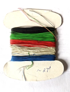 Plattenspieler Tonarm OFC farbcodierte Drähte. 5 Farben Rewire Kit 25 Fuß. USA Sale - Bild 1 von 1