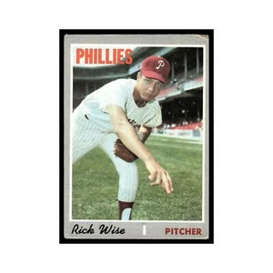 Carte de baseball Rick Wise 1970 Topps #605 Philadelphia Phillies vintage - Photo 1/3