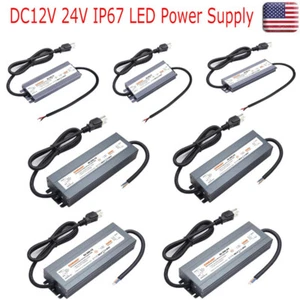 IP67 Power Supply LED Driver Black Adapter Transformer for LED Lights DC12V 24V - Picture 1 of 20