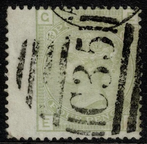 1876 GB Used Abroad PANAMA 'C35' 4d Sage-Green Pl 16 EG SG153/Z87 VF Strike FU - Picture 1 of 1