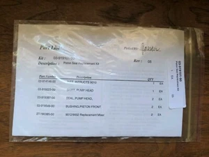 Varian 9012 9002 - Kit de repuesto de sello de pistón de bomba degradada estrella 03-919101-90 - Imagen 1 de 4