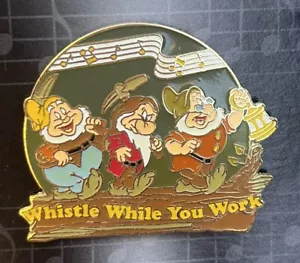 Disney Store Magical Musical Whistle While You Work Snow White & Dwarfs #46 Pin - Picture 1 of 5